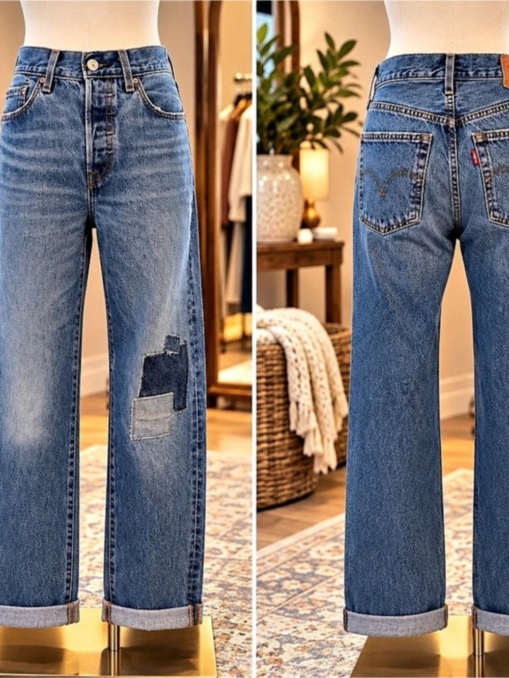 Levi's 501 Straight Leg Jeans Waist 25